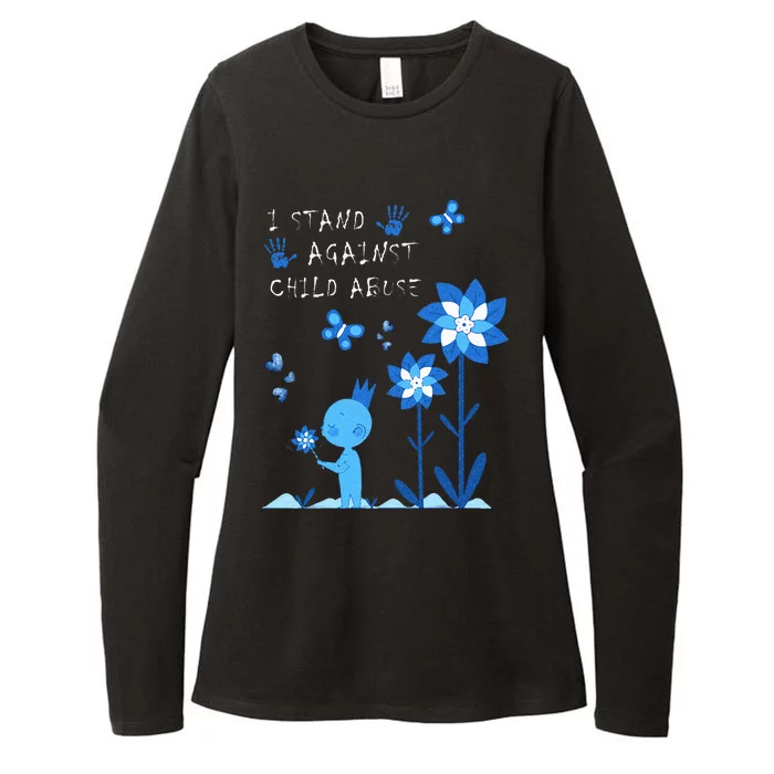 April Child Abuse Awareness Month Teacher Matching Womens CVC Long Sleeve Shirt