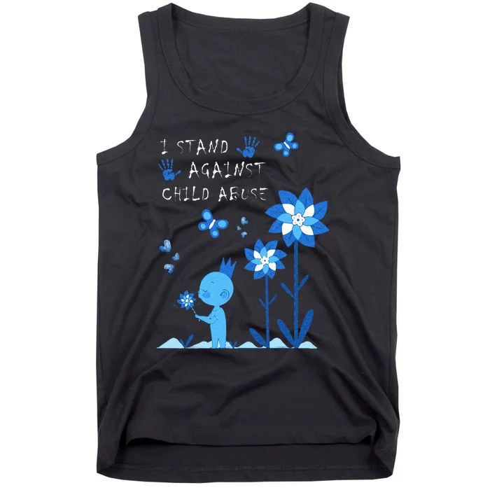 April Child Abuse Awareness Month Teacher Matching Tank Top