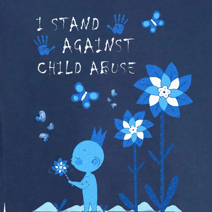 April Child Abuse Awareness Month Teacher Matching Garment-Dyed Sweatshirt