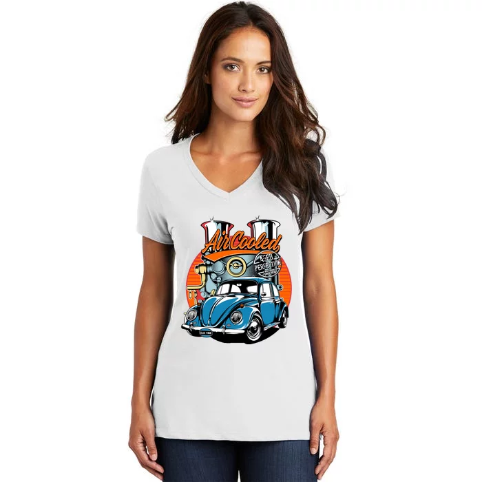 AIR COOLED AGED TO PERFECTION Women's V-Neck T-Shirt