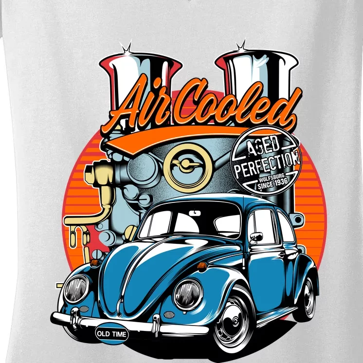 AIR COOLED AGED TO PERFECTION Women's V-Neck T-Shirt