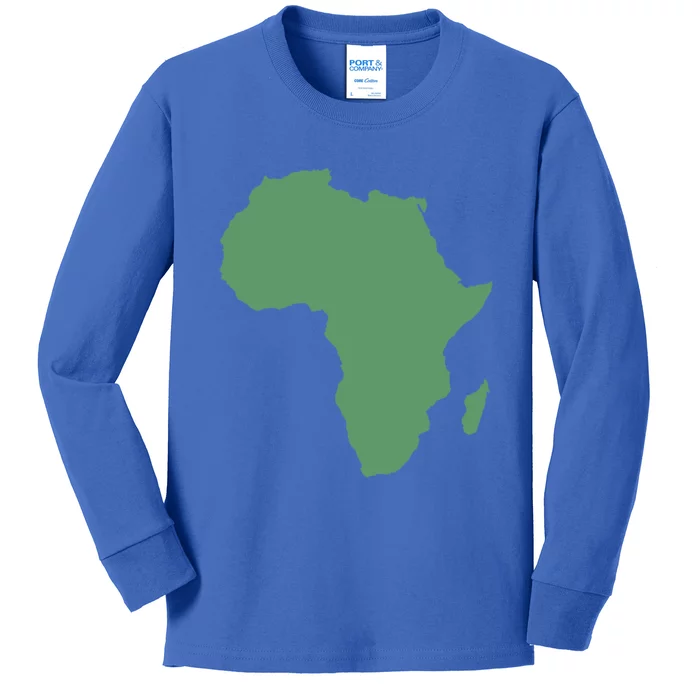 African Continent And Map Of Africa Clothing And Gift Kids Long Sleeve Shirt