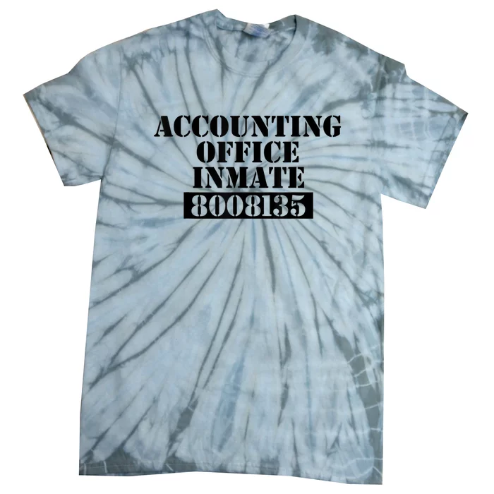 Accountant Costume Accounting Office Inmate Costume Tie-Dye T-Shirt