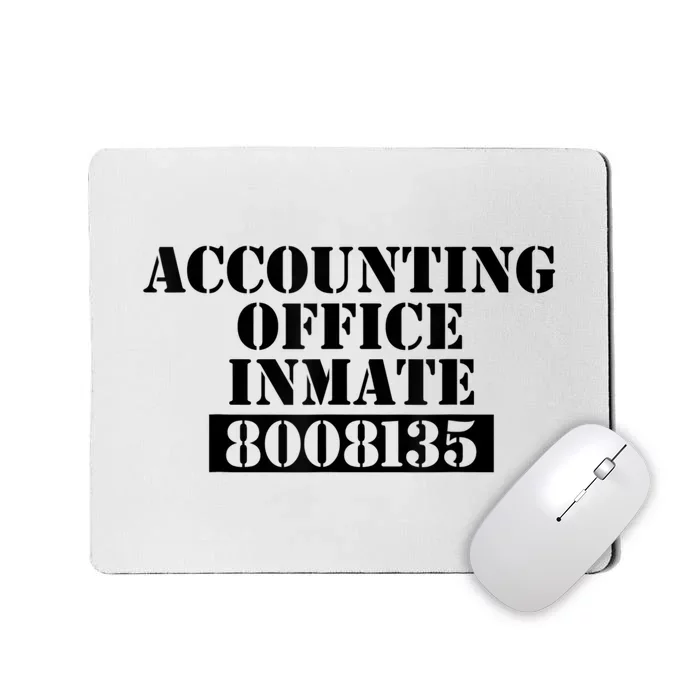 Accountant Costume Accounting Office Inmate Costume Mousepad