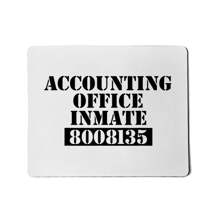 Accountant Costume Accounting Office Inmate Costume Mousepad