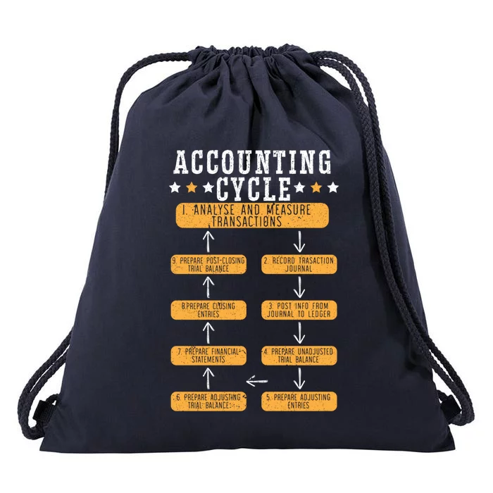 Accounting Cycle Accountant Cpa Bookkeeping Bookkeeper Gift Drawstring Bag