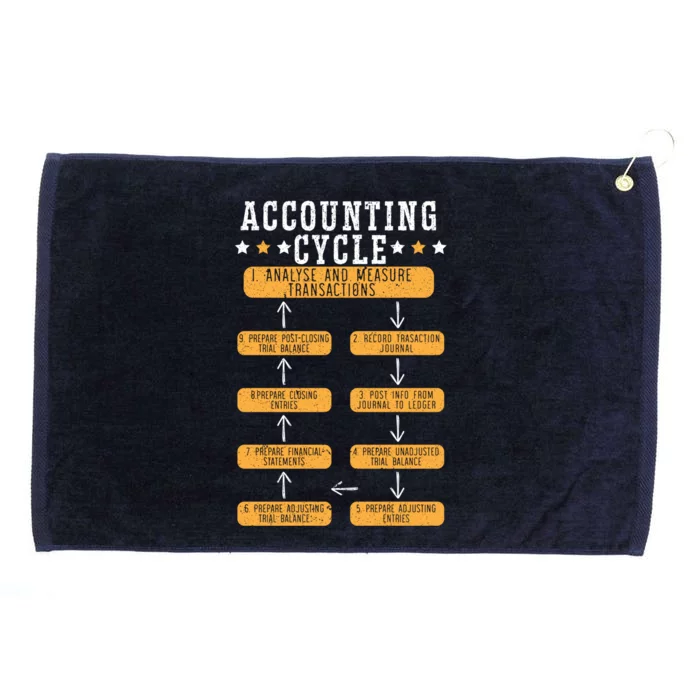 Accounting Cycle Accountant Cpa Bookkeeping Bookkeeper Gift Grommeted Golf Towel