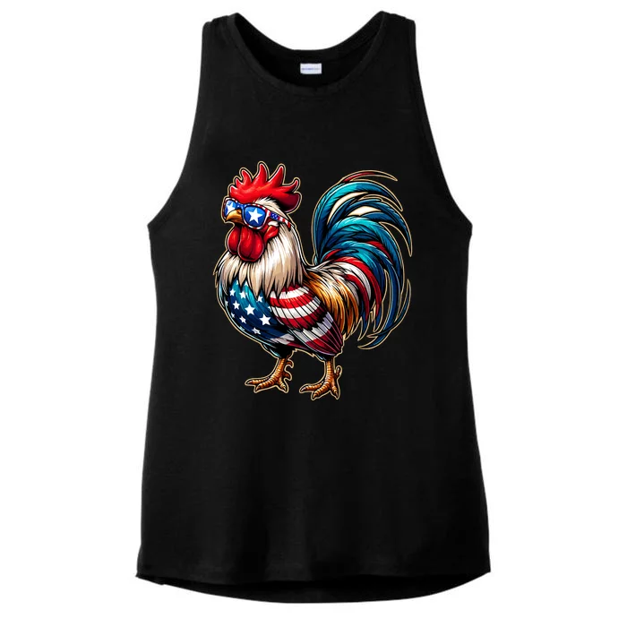 American Chicken Ladies Tri-Blend Wicking Tank