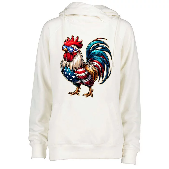 American Chicken Womens Funnel Neck Pullover Hood