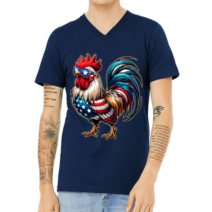 American Chicken V-Neck T-Shirt