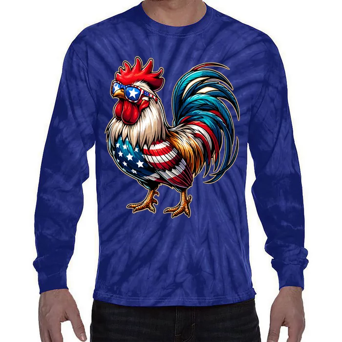 American Chicken Tie-Dye Long Sleeve Shirt