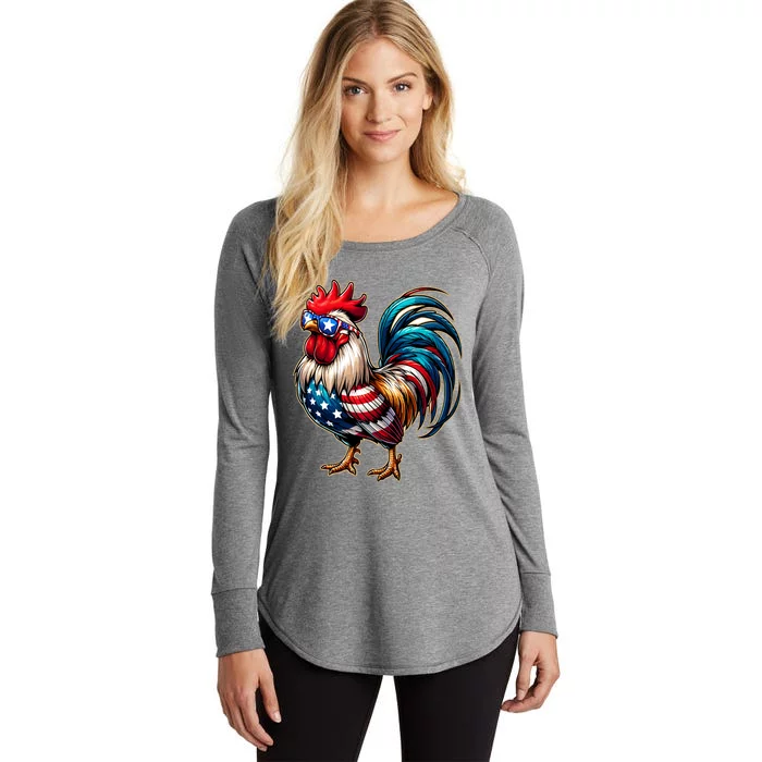 American Chicken Women's Perfect Tri Tunic Long Sleeve Shirt