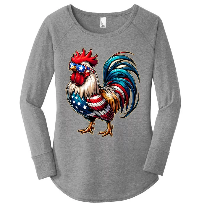 American Chicken Women's Perfect Tri Tunic Long Sleeve Shirt