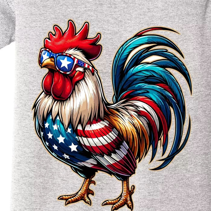 American Chicken Baby Bodysuit