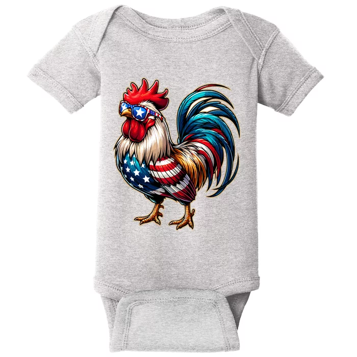 American Chicken Baby Bodysuit