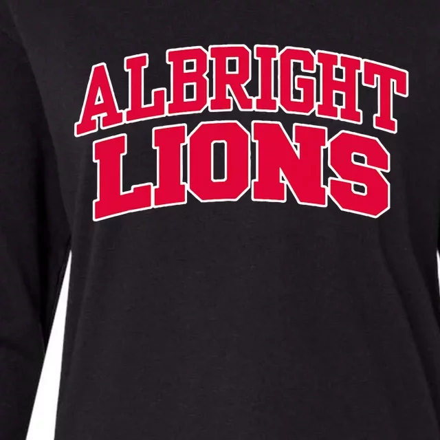 Albright College Womens Cotton Relaxed Long Sleeve T-Shirt