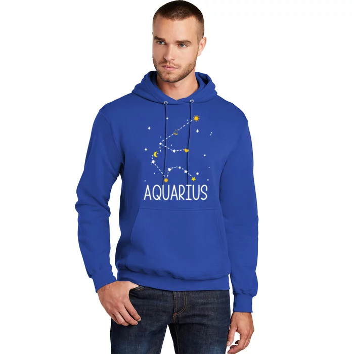 Aquarius Constellation Aquarius Zodiac Sign Birthday Gift Hoodie