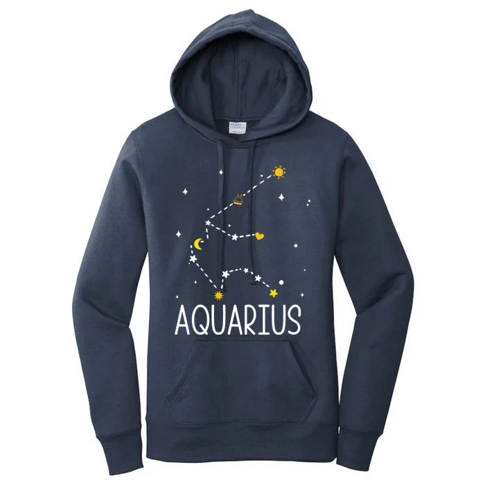 Aquarius Constellation Aquarius Zodiac Sign Birthday Gift Women's Pullover Hoodie