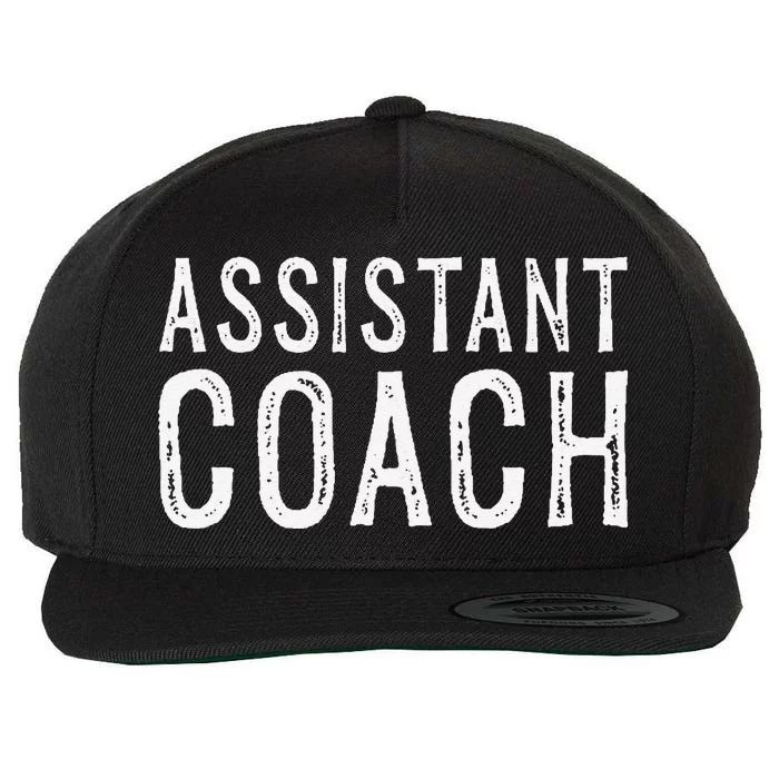 Assistant Coach Wool Snapback Cap