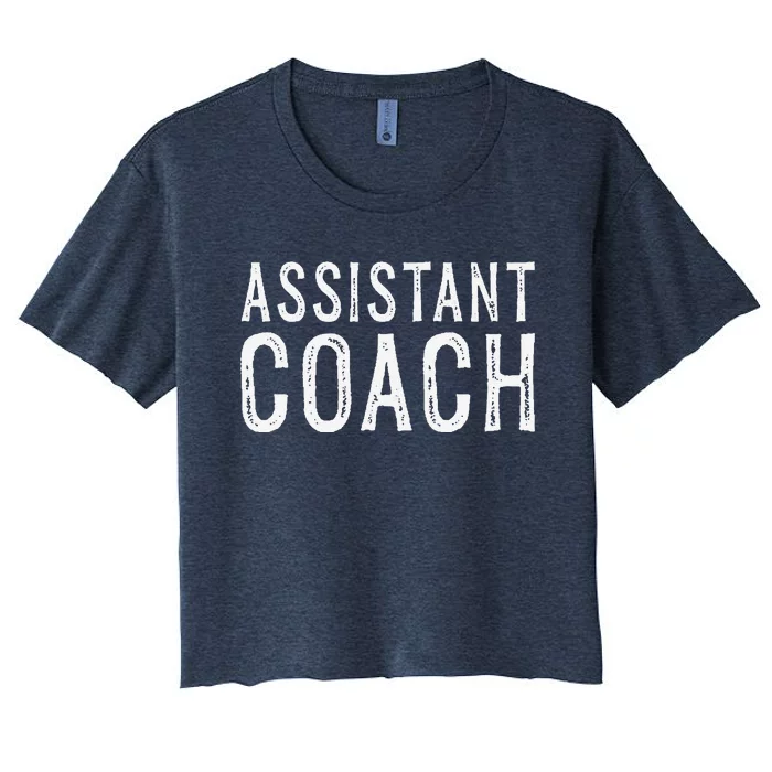 Assistant Coach Women's Crop Top Tee