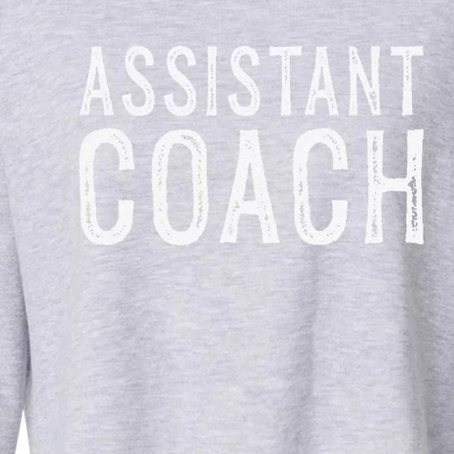 Assistant Coach Cropped Pullover Crew