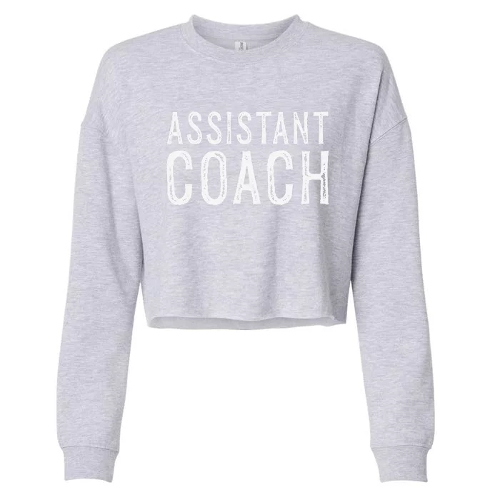 Assistant Coach Cropped Pullover Crew