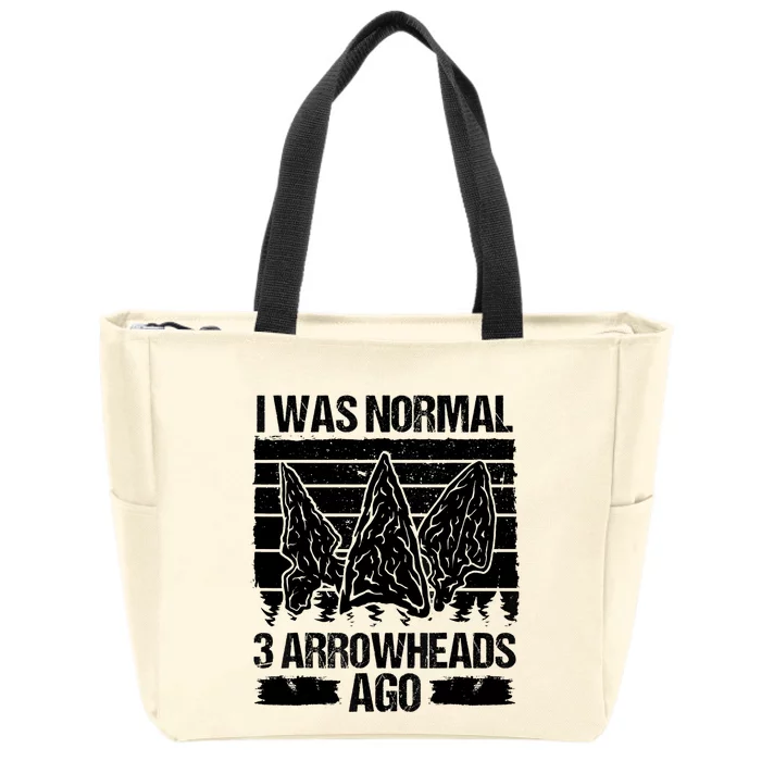 Arrowhead Collecting Artifact Hunting Arrowhead Lover Zip Tote Bag