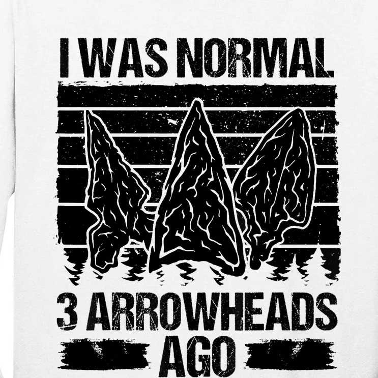 Arrowhead Collecting Artifact Hunting Arrowhead Lover Tall Long Sleeve T-Shirt