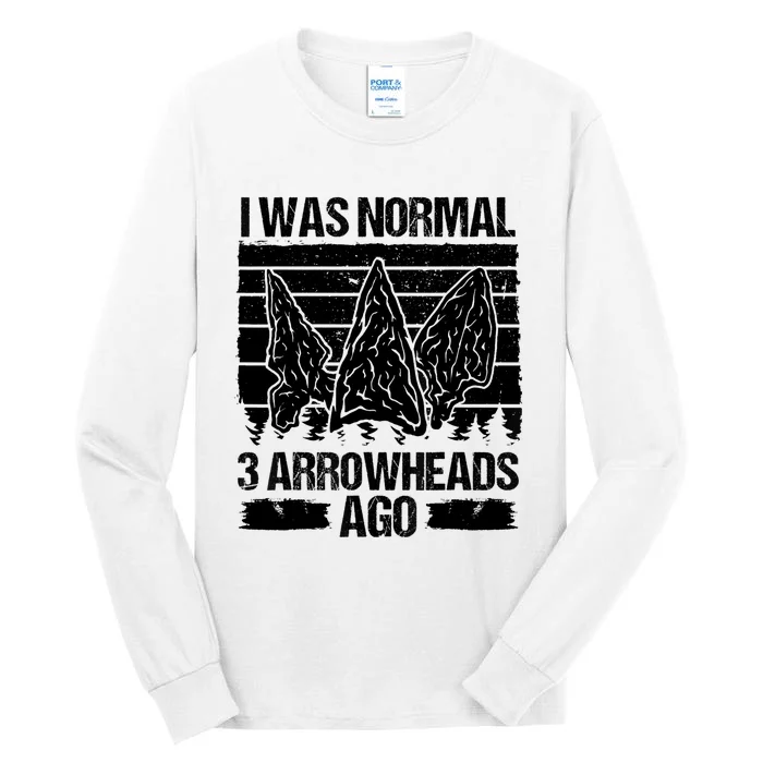 Arrowhead Collecting Artifact Hunting Arrowhead Lover Tall Long Sleeve T-Shirt