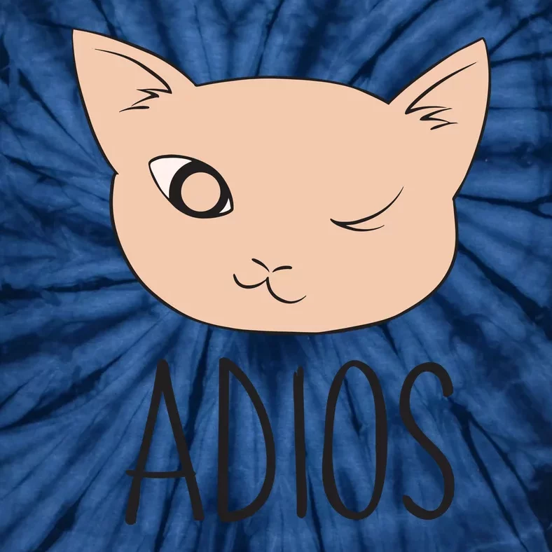 Adios Cat Tie-Dye T-Shirt