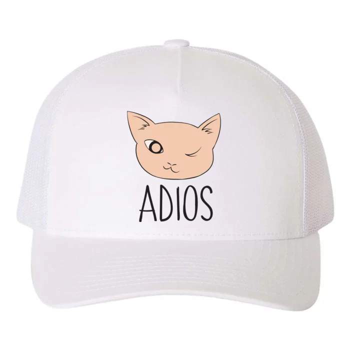 Adios Cat Yupoong Adult 5-Panel Trucker Hat