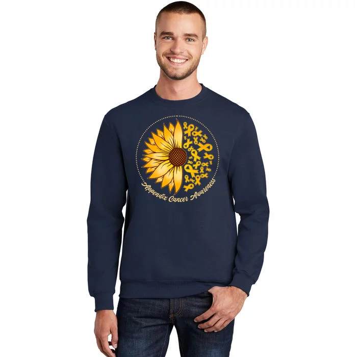 Appendix Cancer Awareness Sunflower Ribbons Sweatshirt