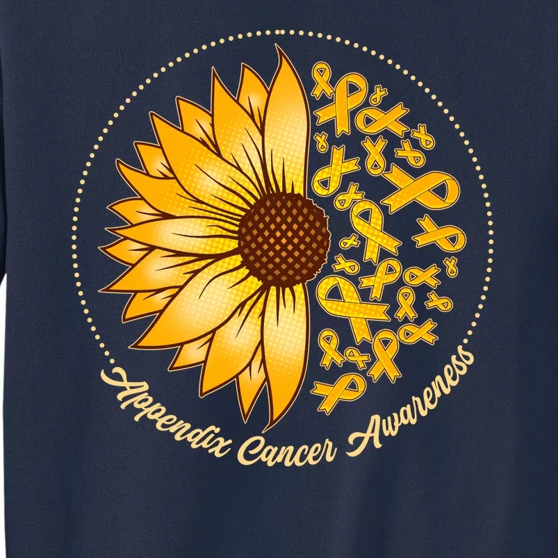 Appendix Cancer Awareness Sunflower Ribbons Sweatshirt