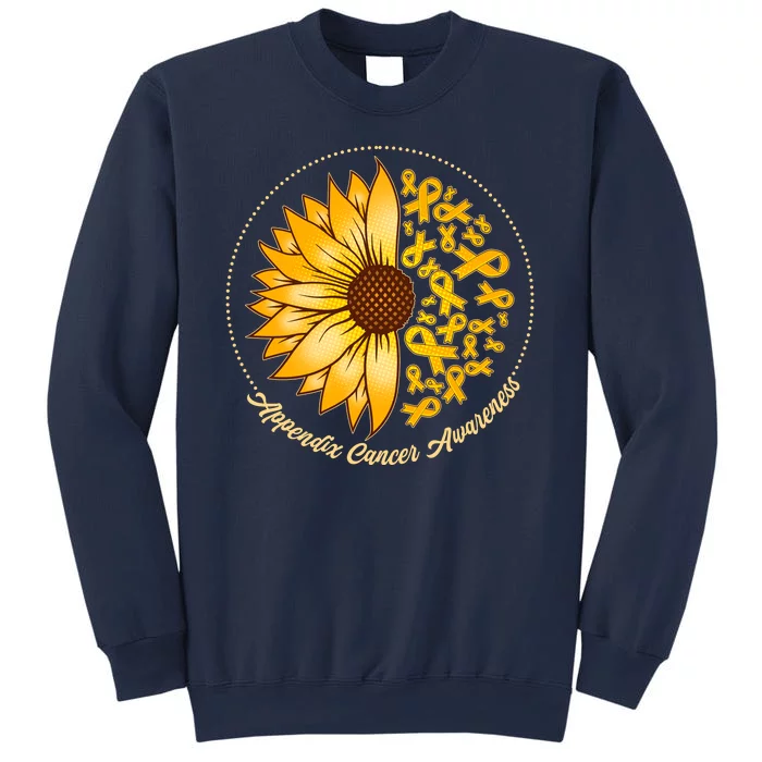 Appendix Cancer Awareness Sunflower Ribbons Sweatshirt