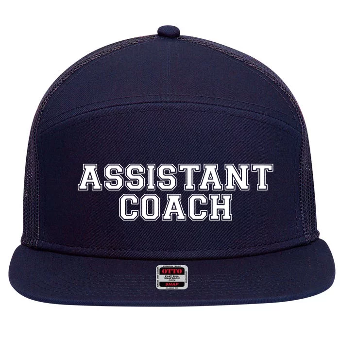 Assistant Coach 7 Panel Mesh Trucker Snapback Hat