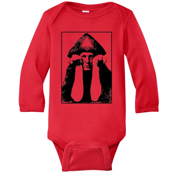 Aleister Crowley Baby Long Sleeve Bodysuit