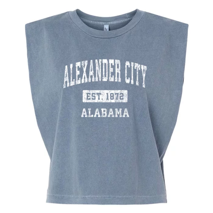 Alexander City Alabama Al Vintage Sports Garment-Dyed Women's Muscle Tee