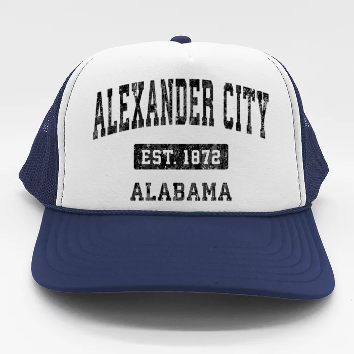 Alexander City Alabama Al Vintage Sports Trucker Hat