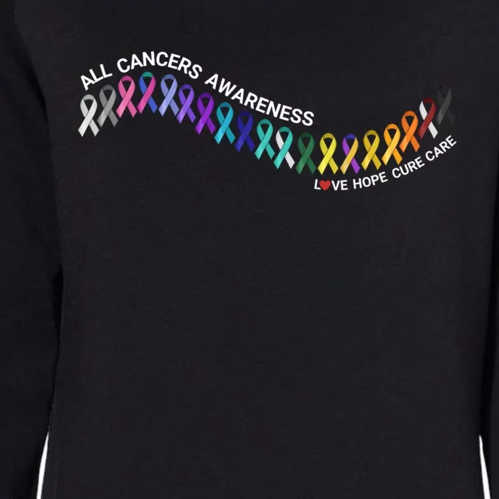 All Cancers Awareness All Cancer Matters Cancer Ribbons Gift Womens California Wash Sweatshirt