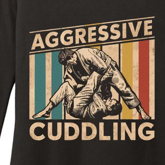 Aggressive Cuddling Womens CVC Long Sleeve Shirt