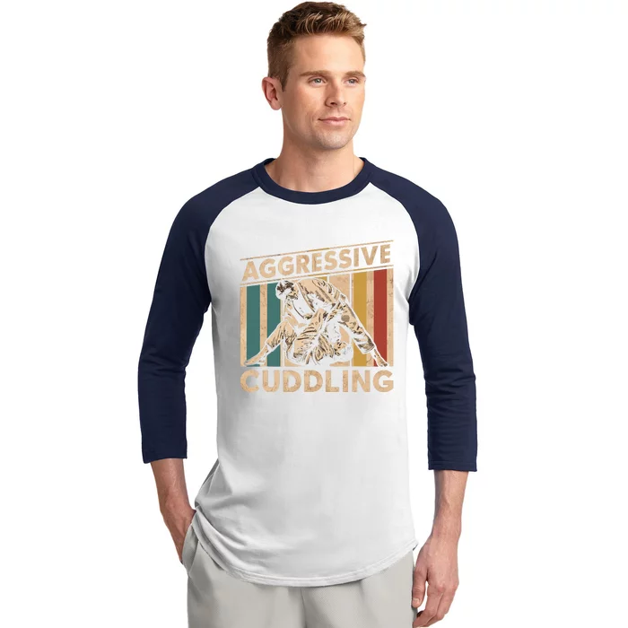 Aggressive Cuddling Baseball Sleeve Shirt