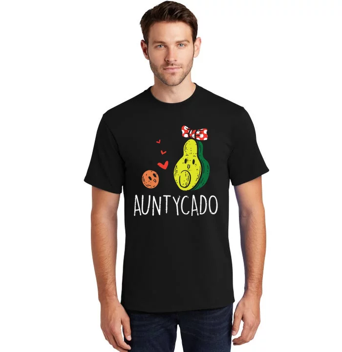 Auntycado Cute Aunt Avocado Mothers Day Aunty Auntie Women Tall T-Shirt