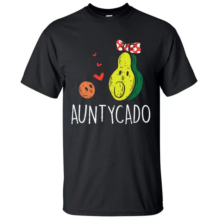 Auntycado Cute Aunt Avocado Mothers Day Aunty Auntie Women Tall T-Shirt