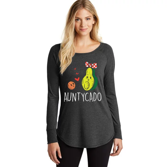 Auntycado Cute Aunt Avocado Mothers Day Aunty Auntie Women Women's Perfect Tri Tunic Long Sleeve Shirt