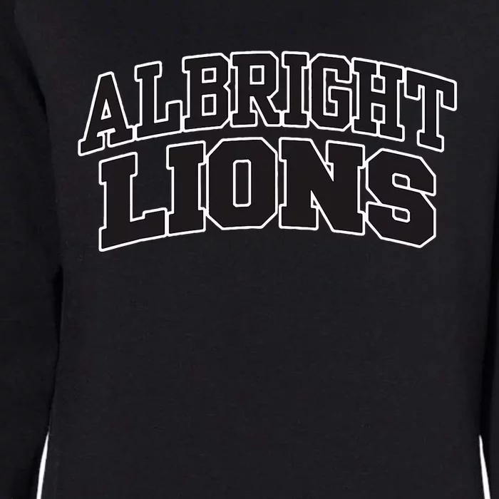 Albright College Arch Womens California Wash Sweatshirt