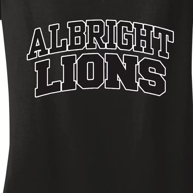 Albright College Arch Women's V-Neck T-Shirt