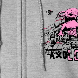 Axolotl Cute Full Zip Hoodie