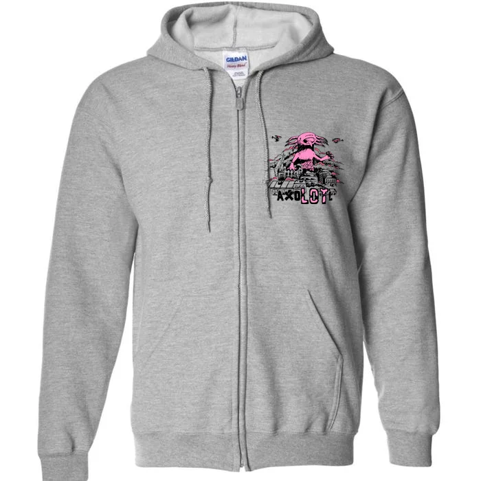 Axolotl Cute Full Zip Hoodie