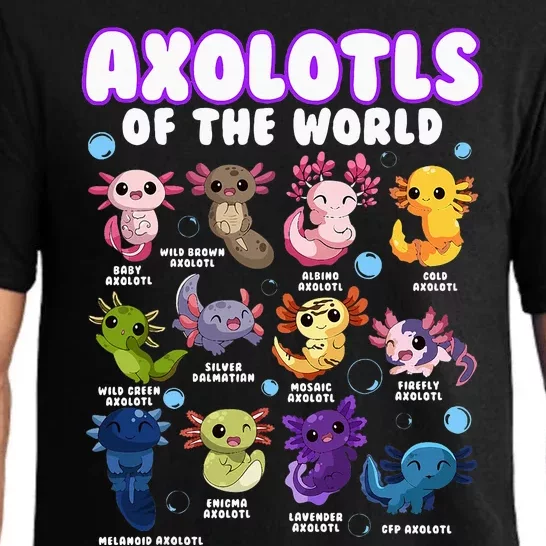 Axolotl Cute Axolotls Animals Of The World Herpetology Pajama Set