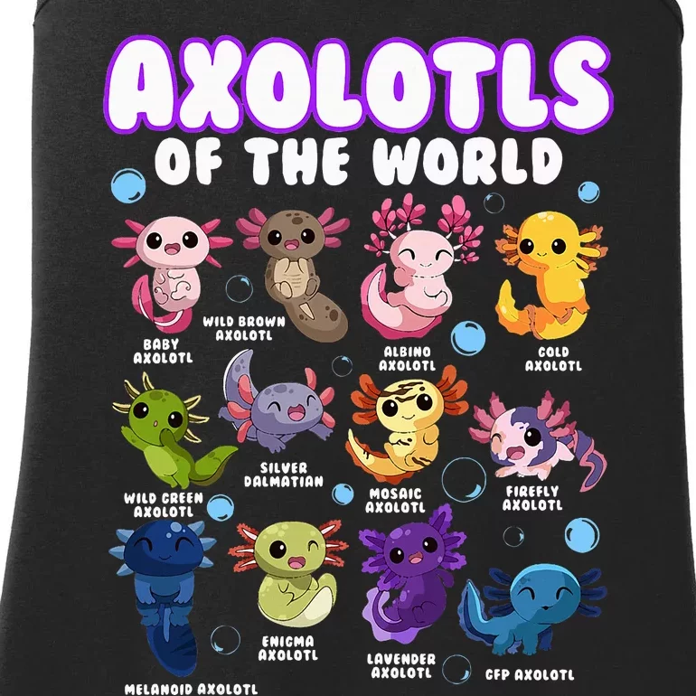 Axolotl Cute Axolotls Animals Of The World Herpetology Ladies Essential Tank